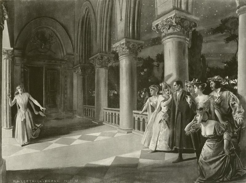 Lucia di Lammermoor, Akt III Szene vi (Gravur) von William de Leftwich Dodge