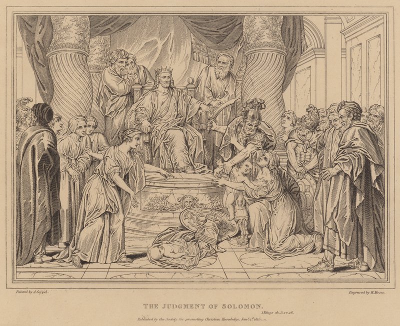 Das Urteil Salomos, 1 Könige von after Antoine Coypel