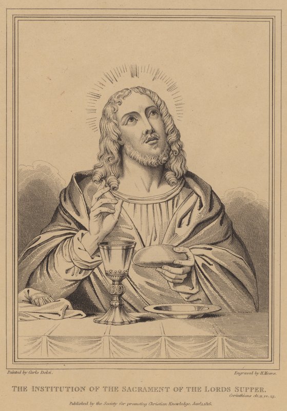 Die Einsetzung des Abendmahls, Korinther von after Carlo Dolci
