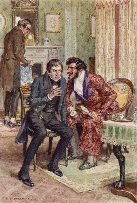 Illustration für Martin Chuzzlewit von after Charles Edmund Brock