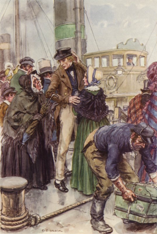 Illustration für Martin Chuzzlewit von after Charles Edmund Brock