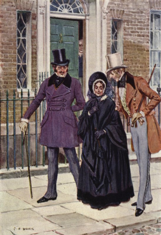 Illustration für Nicholas Nickleby von after Charles Edmund Brock