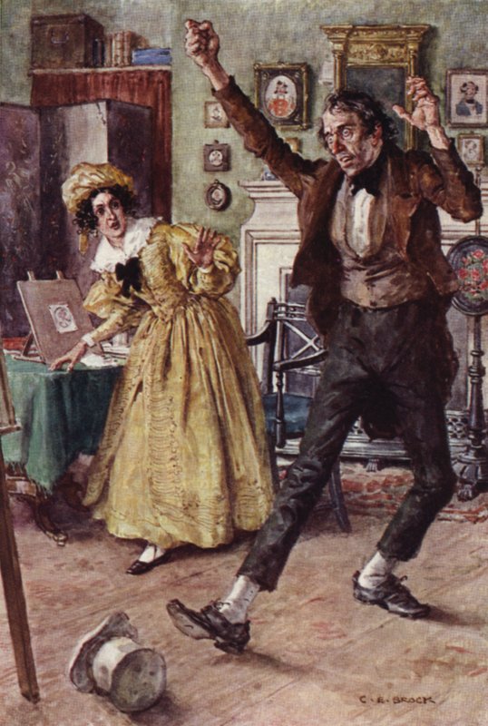 Illustration für Nicholas Nickleby von after Charles Edmund Brock