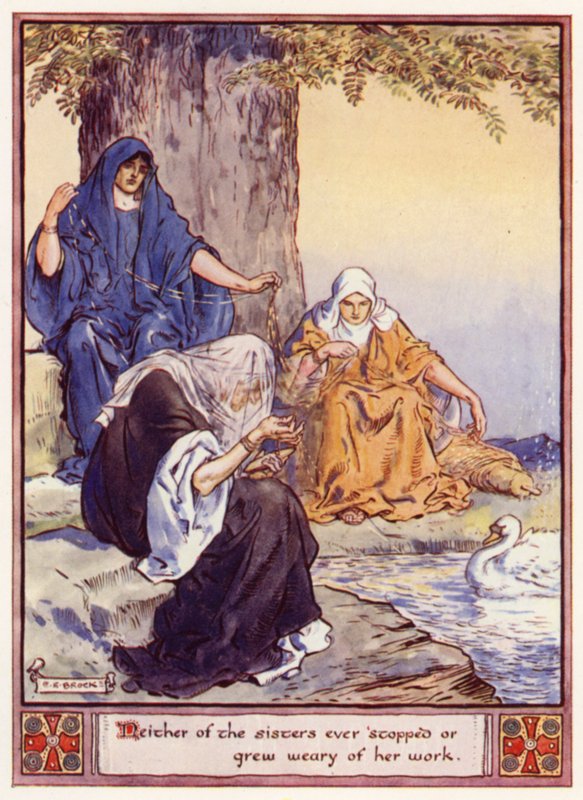 Keine der Schwestern hörte jemals auf oder wurde müde von ihrer Arbeit von after Charles Edmund Brock