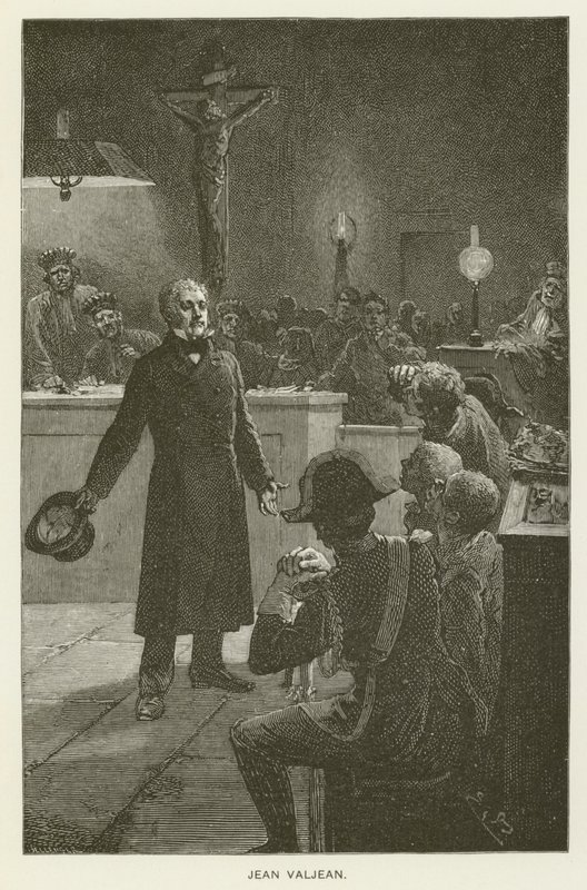 Jean Valjean von after Emile Antoine Bayard