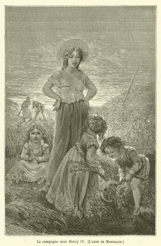 Das Land unter Heinrich IV., Der Abt von Marolles von after Emile Antoine Bayard