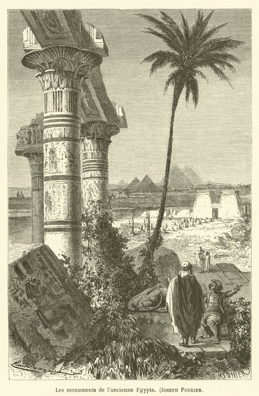 Die Denkmäler des alten Ägypten, Joseph Fourier von after Emile Antoine Bayard