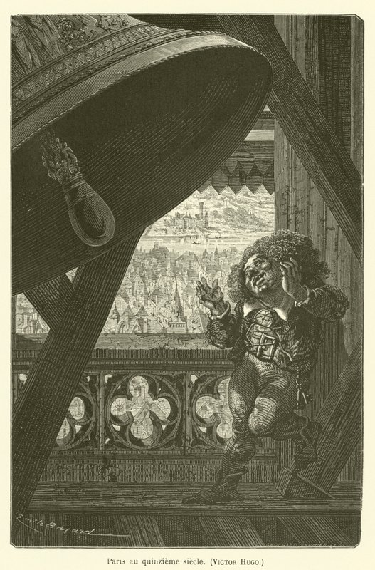 Paris im fünfzehnten Jahrhundert, Victor Hugo von after Emile Antoine Bayard
