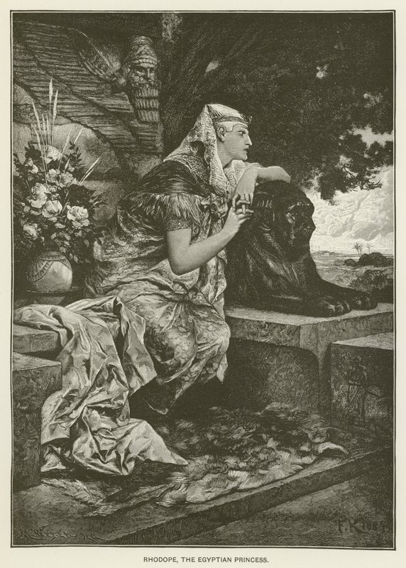 Rhodope, die ägyptische Prinzessin von after Ferdinand Keller
