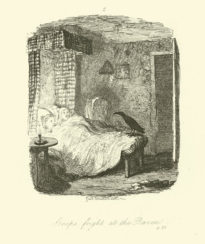 Illustration für Roderick Random von Tobias Smollett von after George Cruikshank