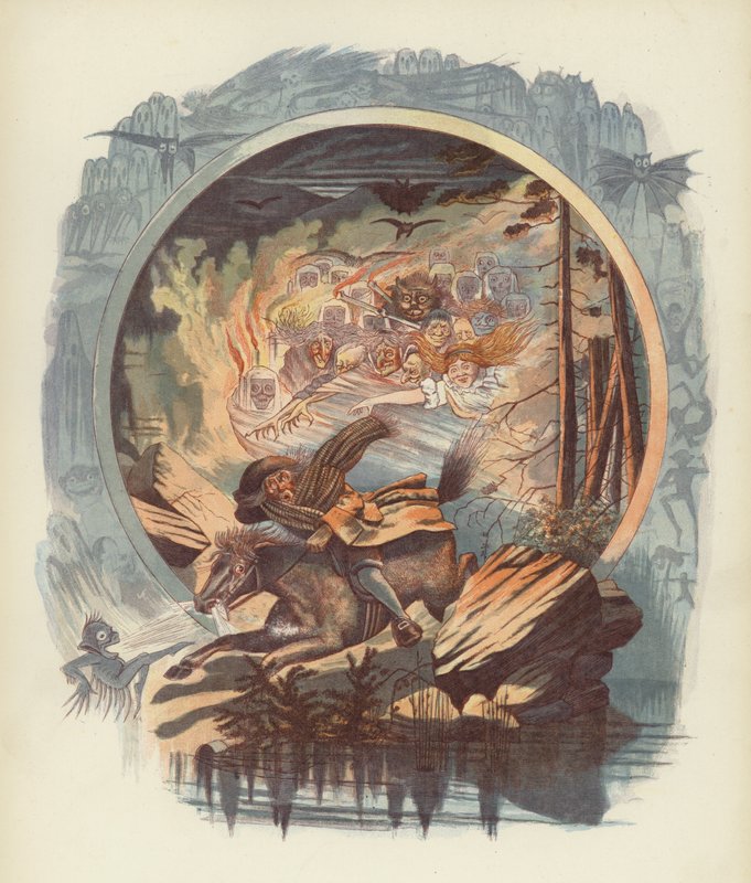 Illustration für Tam OShanter von Robert Burns von after George Cruikshank