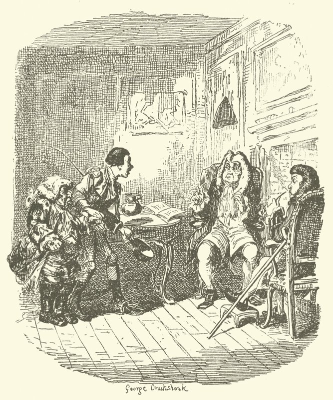Illustration für Tristram Shandy von after George Cruikshank