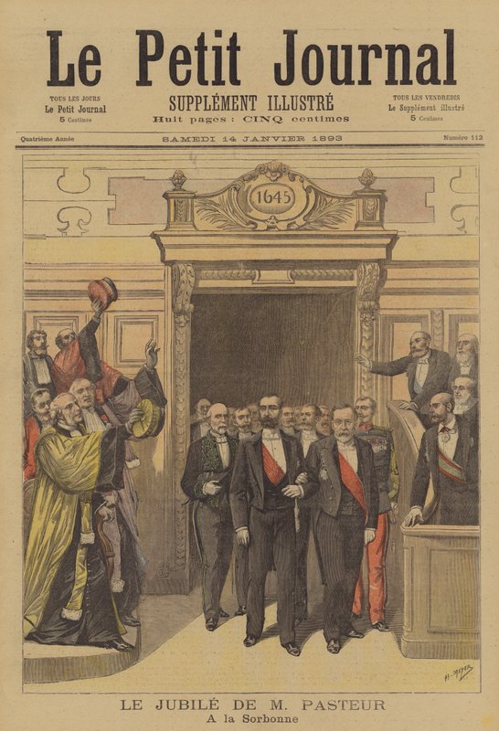 Feierlichkeiten zu Ehren des 70. Geburtstags von Louis Pasteur an der Sorbonne von after Henri Meyer