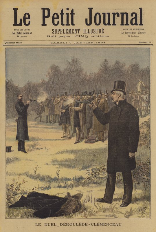 Duell zwischen Paul Deroulede und Georges Clemenceau von after Henri Meyer