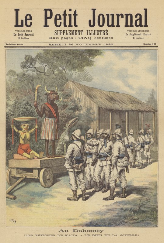 In Dahomey: die Fetische von Cana - der Kriegsgott von after Henri Meyer