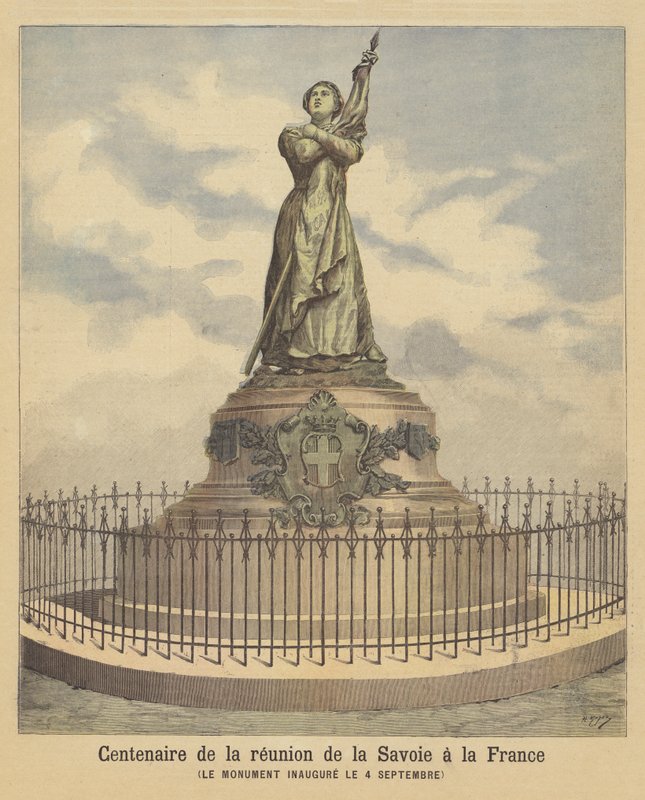Denkmal zur Hundertjahrfeier des Beitritts von Savoyen zu Frankreich von after Henri Meyer