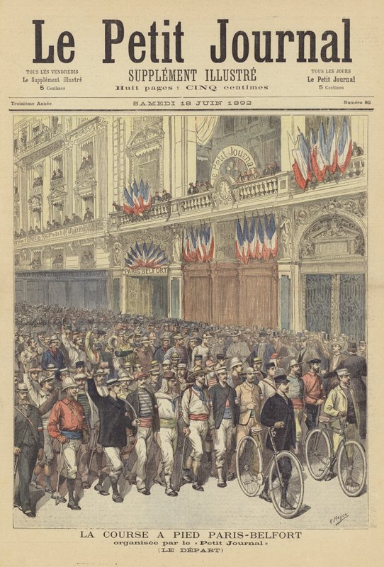 Start des Paris-Belfort-Laufs von after Henri Meyer