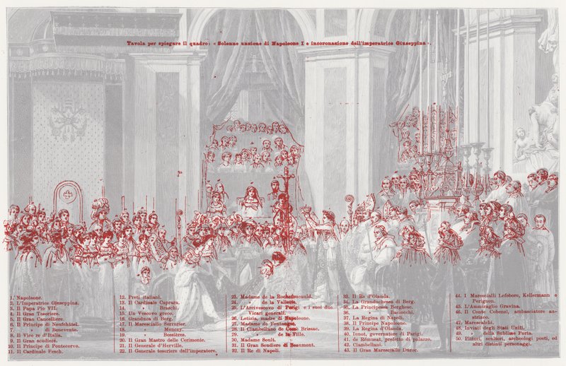 Die Krönung Napoleons zum Kaiser von Frankreich in Notre Dame de Paris, 1804 von after Jacques Louis David