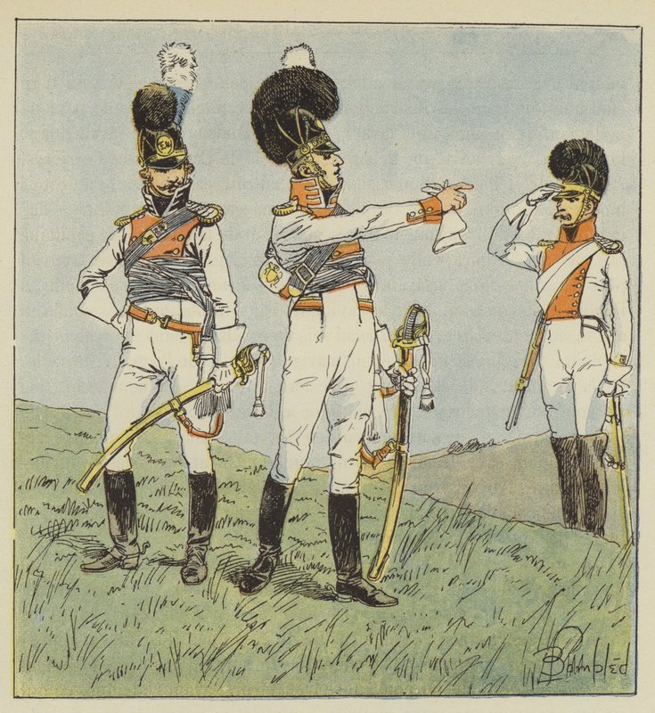 Oberst der leichten Kavallerie, Bayerischer Offizier, Oberst der Dragoner von after Louis Charles Bombled