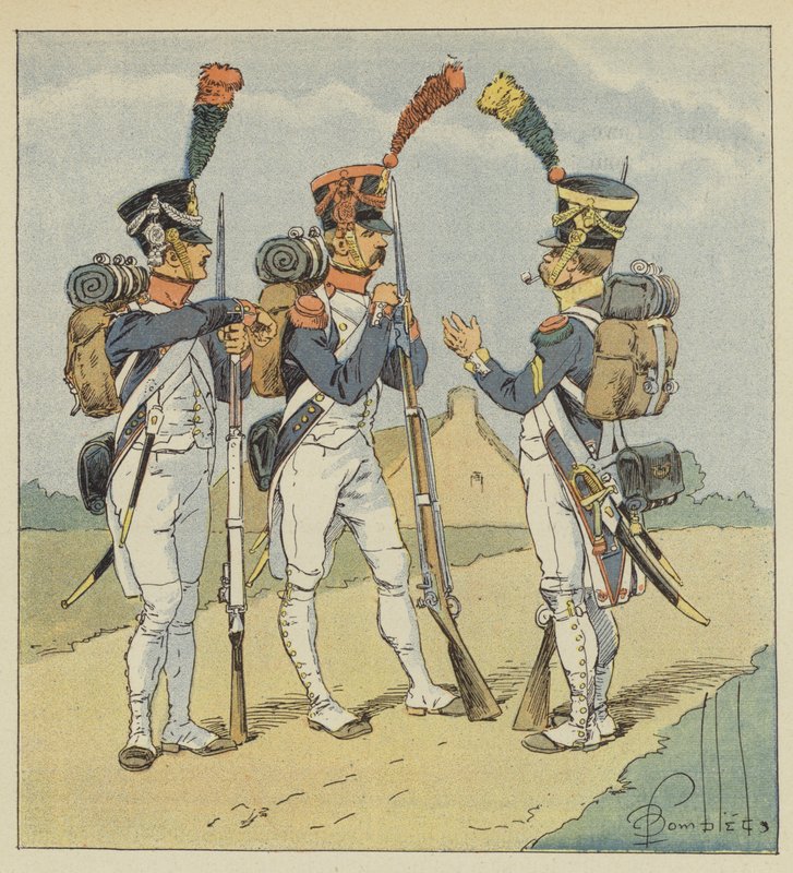 Linieninfanterie, Füsilier, Grenadier, Voltigeur von after Louis Charles Bombled