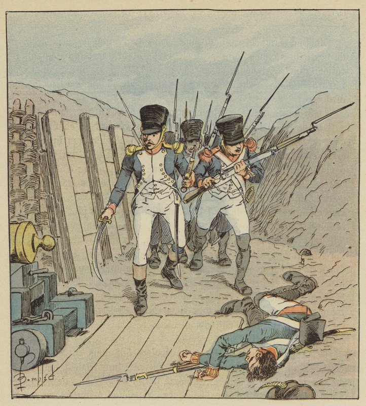Der Kapitän von Chambure, der Anführer dieser berühmten Kompanie, etc. von after Louis Charles Bombled