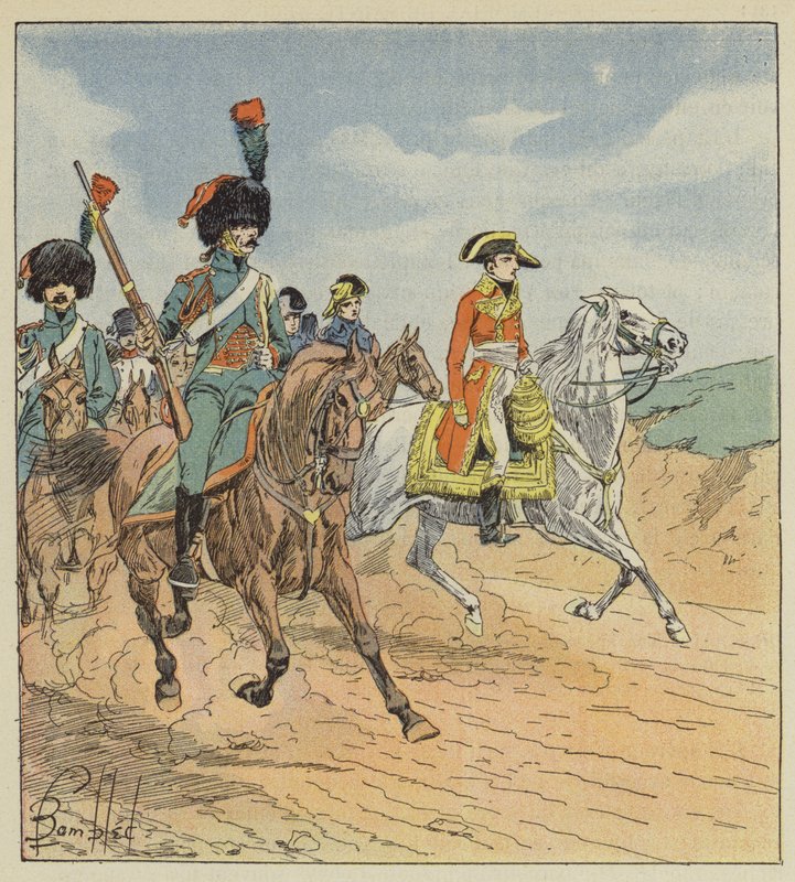 Der Erste Konsul und die Jäger der Konsulargarde, Wachen von after Louis Charles Bombled