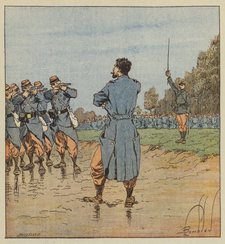 Eine Hinrichtung im 17. Korps von after Louis Charles Bombled