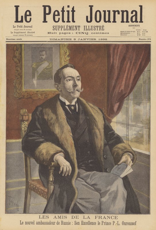 Lev Pavlovich Urusov, neuer russischer Botschafter in Frankreich von after Oswaldo Tofani