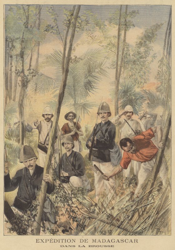 Die französische Expedition nach Madagaskar von after Oswaldo Tofani