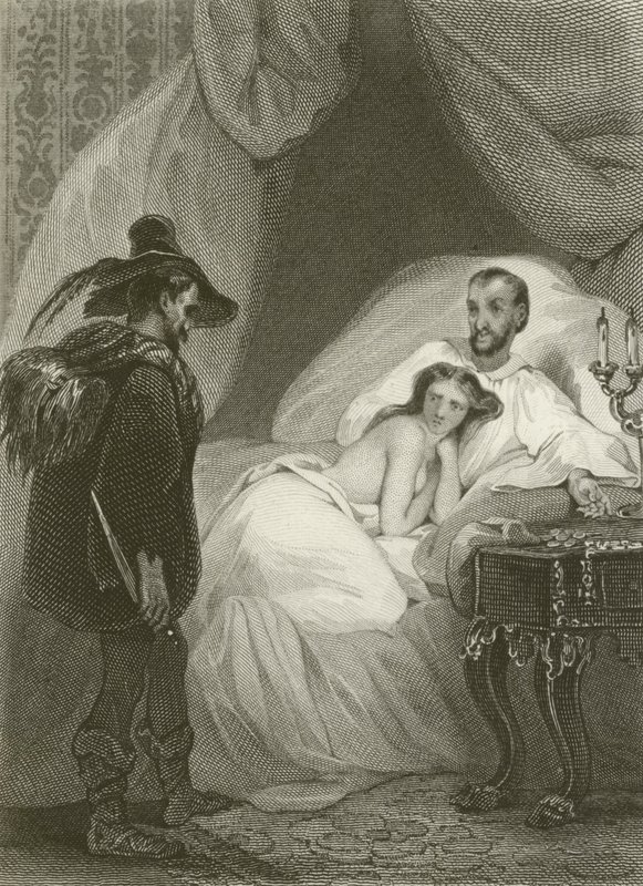 Der Ehemann, die Ehefrau und der Dieb von after Tony Johannot