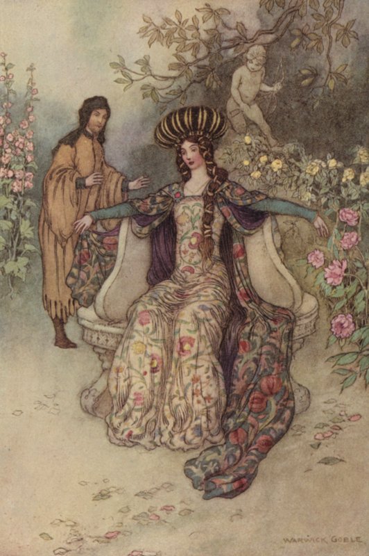 Geoffrey Chaucer, Gedicht von after Warwick Goble