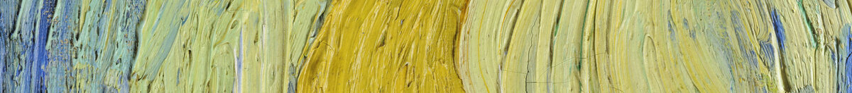 Sternennacht (Vincent van Gogh), Detail: Leuchtender Mond