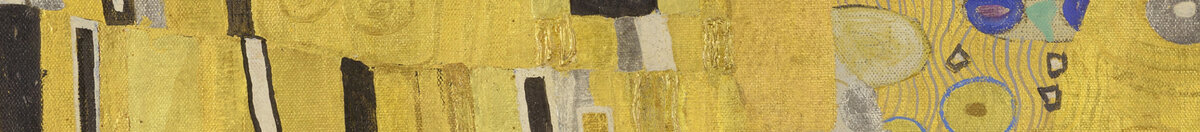 Der Kuss (Gustav Klimt), Detail: Ornamentik des Gewandes