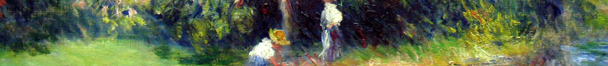 Blühender Kastanienbaum (Pierre-Auguste Renoir), Detail: Figuren unter dem Baum