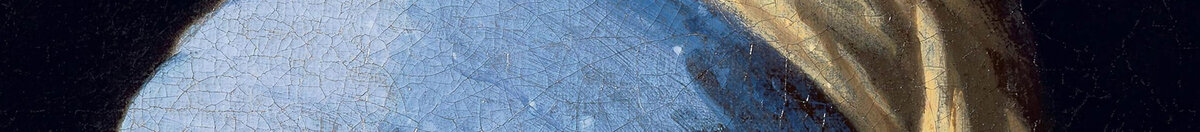 Das Mädchen mit dem Perlenohrring (Jan Vermeer van Delft), Detail: Blauer Turban