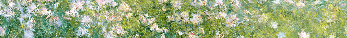 Frühlingswirkung, Giverny, 1890 (Claude Monet), Detail: Blühende Blumenwiese