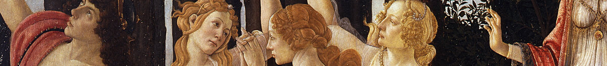 Der Frühling (Sandro Botticelli), Detail: Reigen der drei Grazien