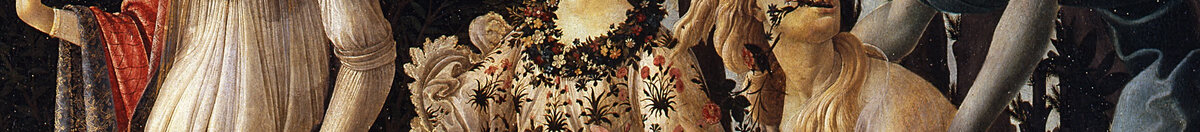Der Frühling (Sandro Botticelli), Detail: Flora mit Blumenkleid