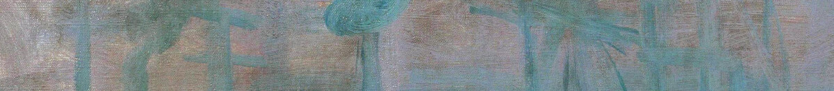 Impression, Sonnenaufgang, 1872 (Claude Monet), Detail: Hafenkräne und Masten im Dunst