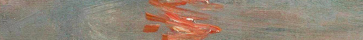 Impression, Sonnenaufgang, 1872 (Claude Monet), Detail: Lichtspiegelung im Wasser