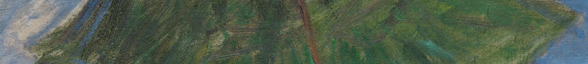 Frau mit Sonnenschirm (Claude Monet), Detail: Grüner Sonnenschirm