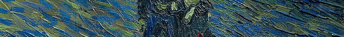 Sternennacht über der Rhône (Vincent van Gogh), Detail: Liebespaar am Ufer