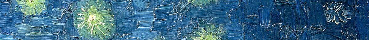 Sternennacht über der Rhône (Vincent van Gogh), Detail: Sternenhimmel