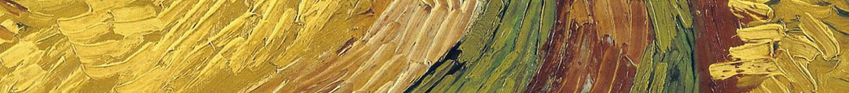 Weizenfeld mit Krähen (Vincent van Gogh), Detail: Gabelung des Feldwegs