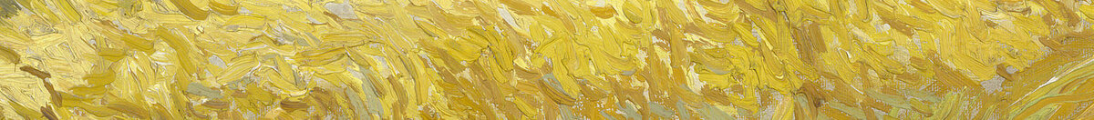 Weizenfeld mit Zypressen (Vincent van Gogh), Detail: Wogendes Weizenfeld