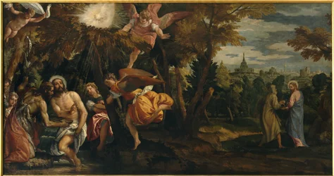 Taufe und Versuchung Christi, ca. 1582