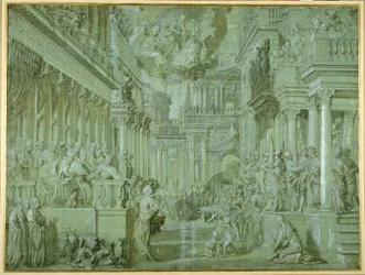 Allegorie zur Feier der Veröffentlichung der Heiligen Liga 1571