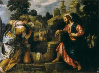 Christus und die Samariterin am Brunnen, 1580. Real Monasterio de San Lorenzo de El Escorial.