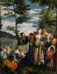 Die Auffindung des Moses (ca. 1580)