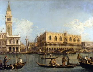 Ansicht des Dogenpalastes in Venedig, Pinacoteca di Brera, Mailand